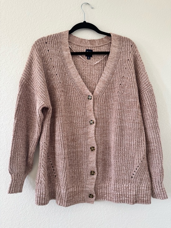 GAP Sweaters - GAP Oversized Pink Chunky Knit Buttoned Cardigan